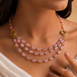Blush Harmony Rose Quartz Necklace