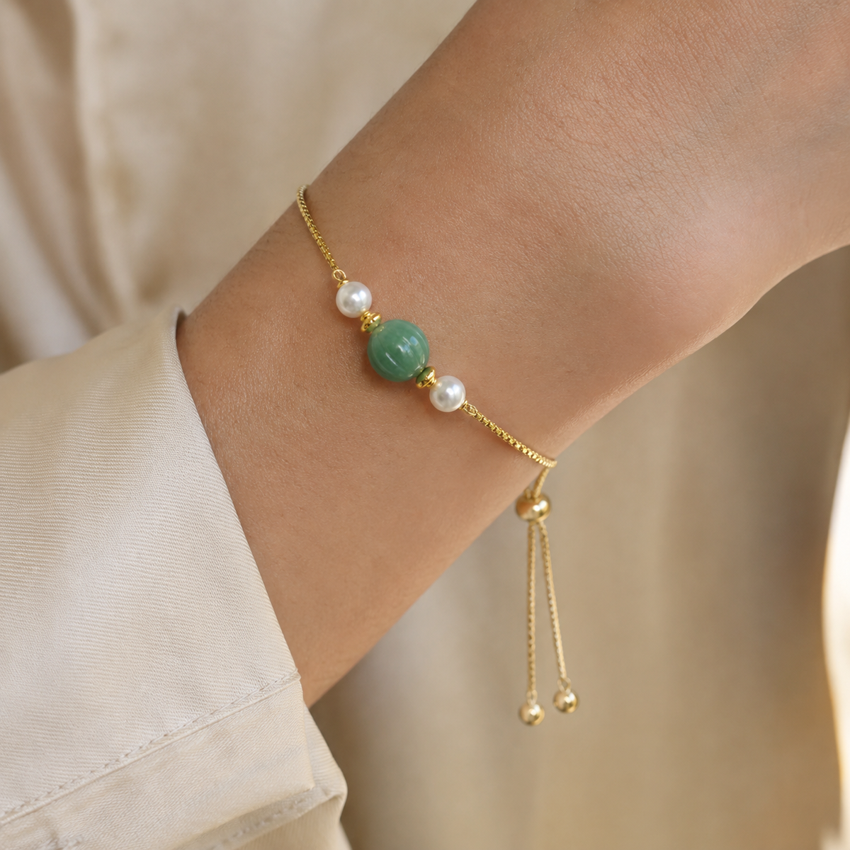 Strawberry Paperclip Chain Bracelet