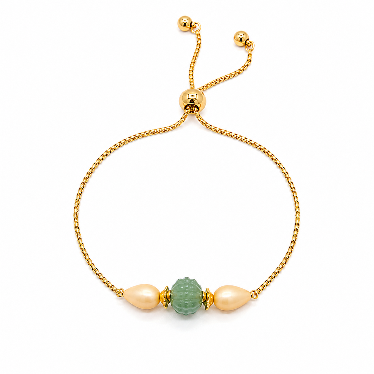 Strawberry Pearl Adjustable Bracelet