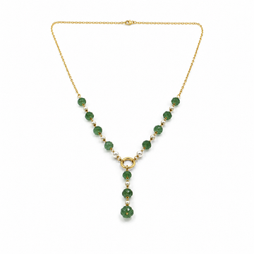 Strawberry Pearl Drop Necklace