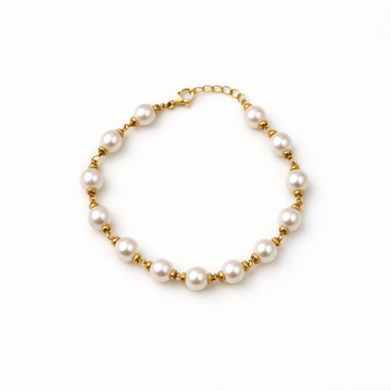 Classic Pearl Gold Bracelet