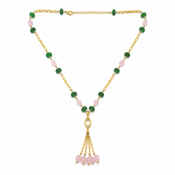 Strawberry & Rose Quartz Necklace