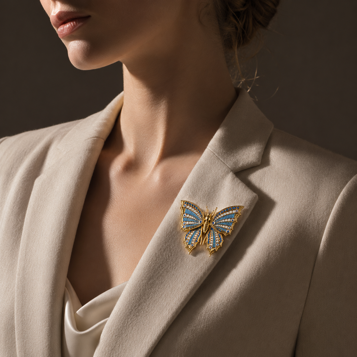 Butterfly Brooch Pin | Elegant Designer Statement Brooch