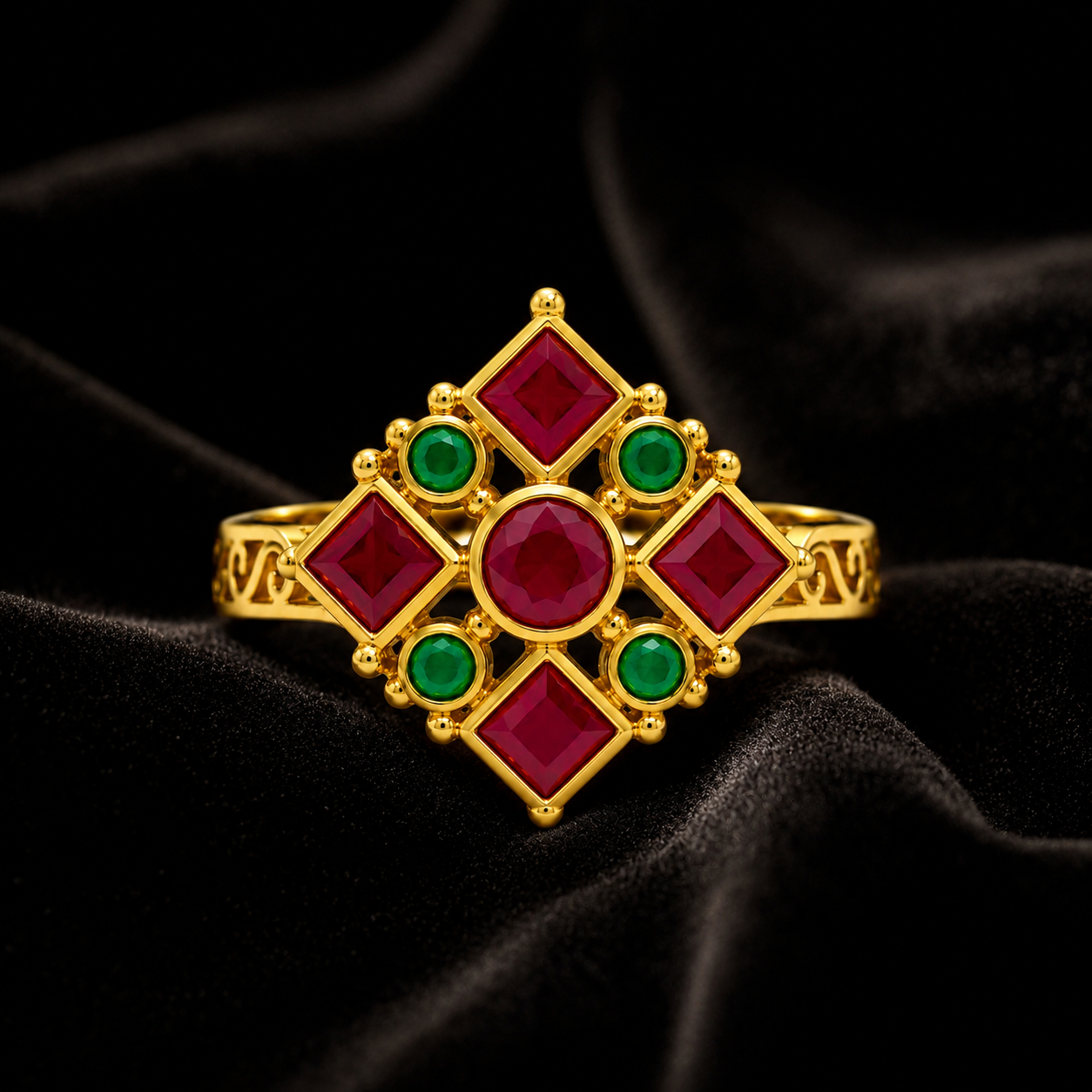 Ravi Bindu Ring – Elegant Statement Ring
