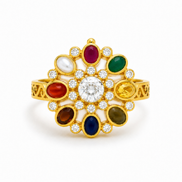 Hira Mandala Ring – Designer Statement Ring