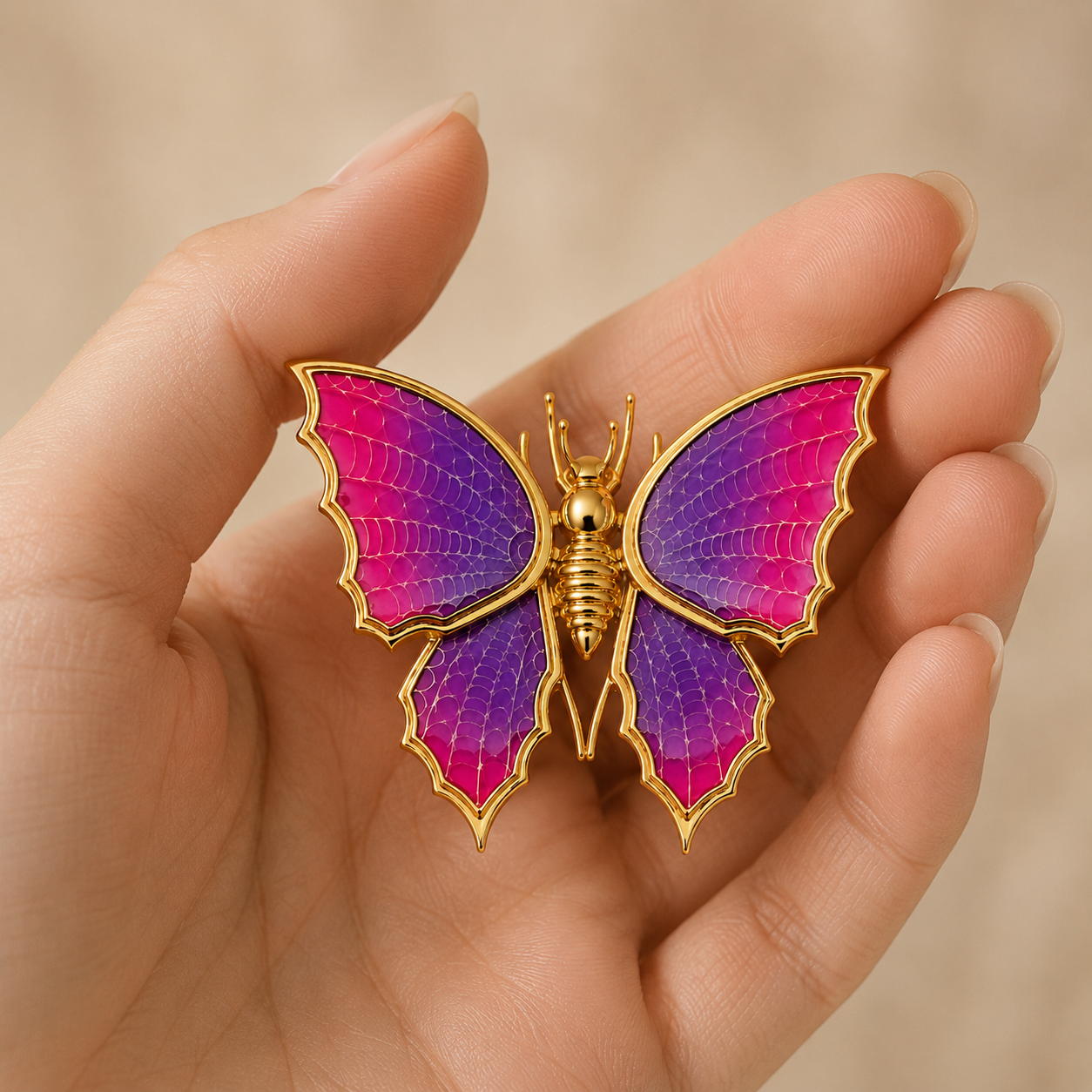 Butterfly Brooch Pin | Designer Statement Brooch